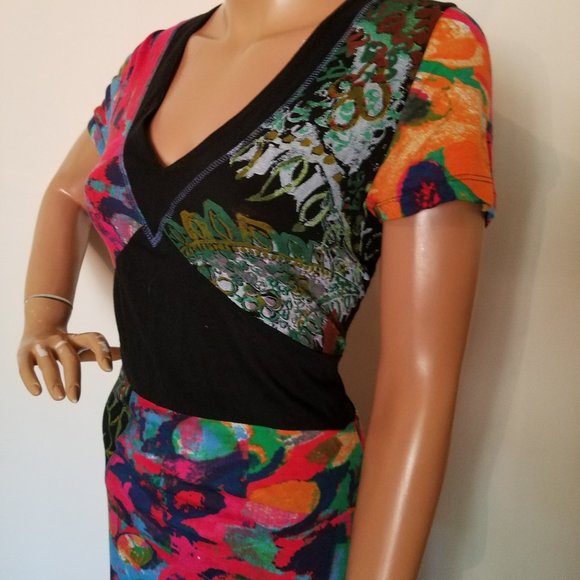 CAP JULUCA ALDO MARTINS floral print dress sz 10 - Picture 4 of 6